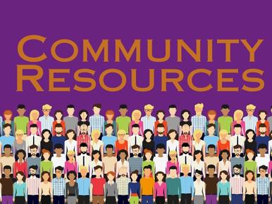 Community resources, large group of people