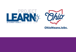 Project Learn of Summit County logo and OhioMeansJobs logo