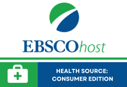 EBSCOhost logo with text that reads Health Source: Consumer Edition