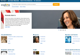 Explora homepage