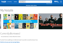 Hoopla Homepage