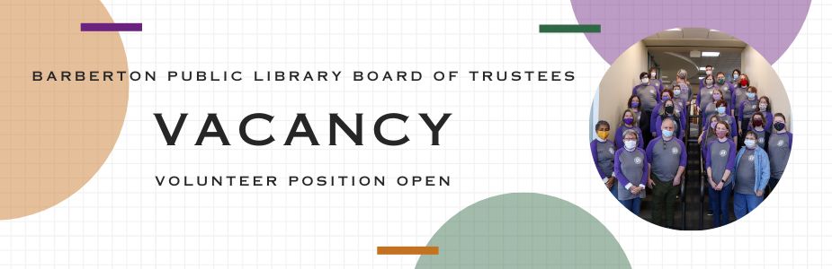 Library Board of trustees vacancy